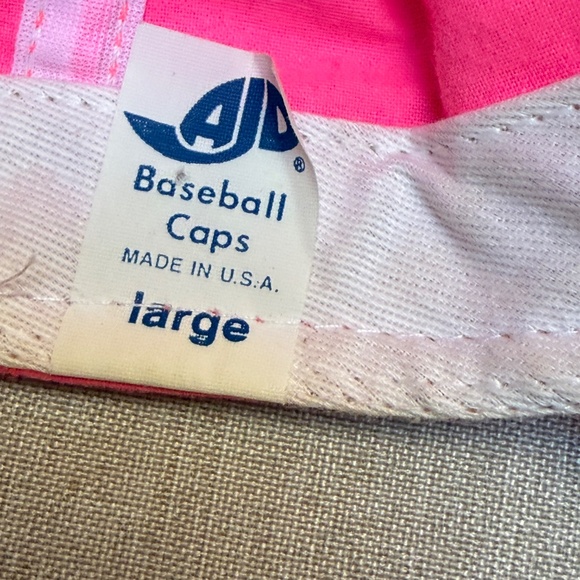 Vintage Day Glow Neon Pink Indiana University Hoosiers Hat Cap - Picture 5 of 10